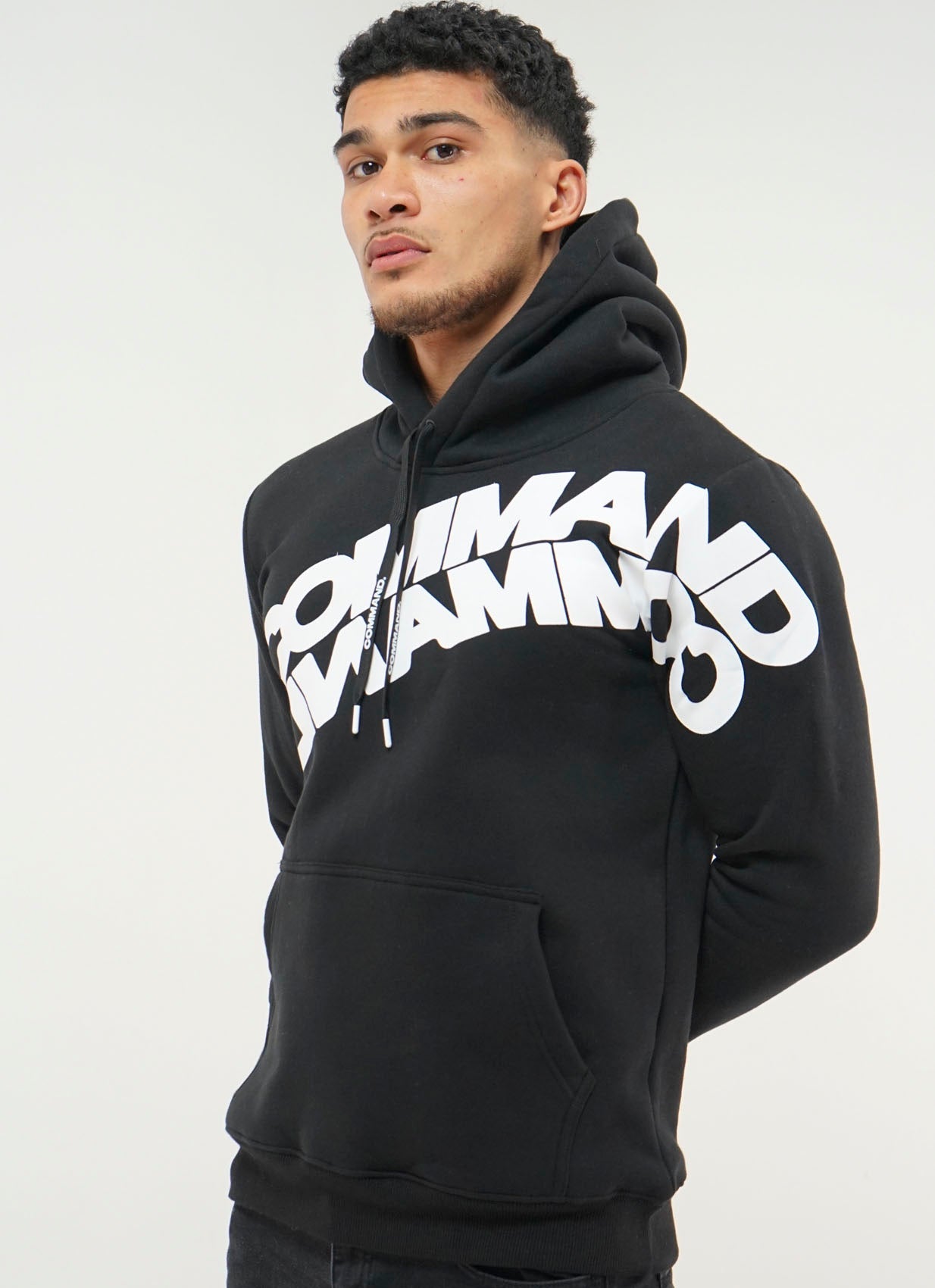 BLACK ACROSS HOODIE