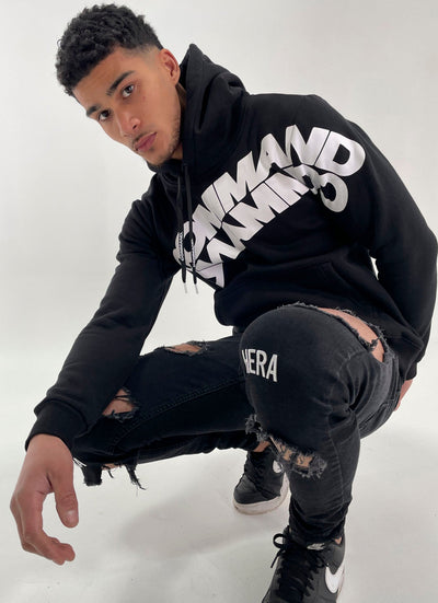 BLACK ACROSS HOODIE