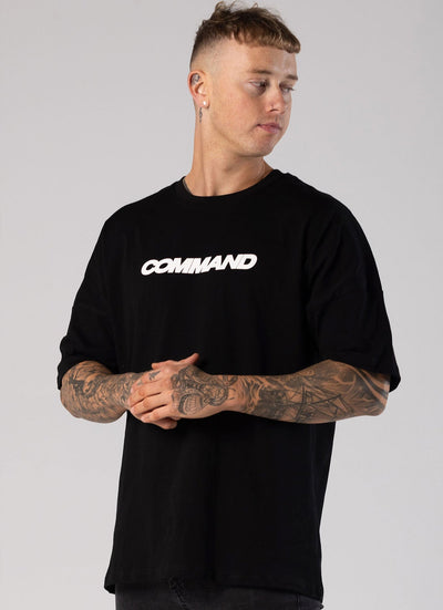 BLACK OVERSIZED AMPLE T-SHIRT