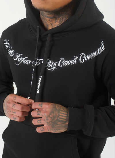 BLACK THE LAW HOODIE