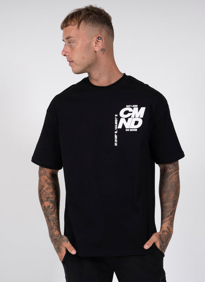 BLACK OVERSIZED METRO VORACITY T-SHIRT