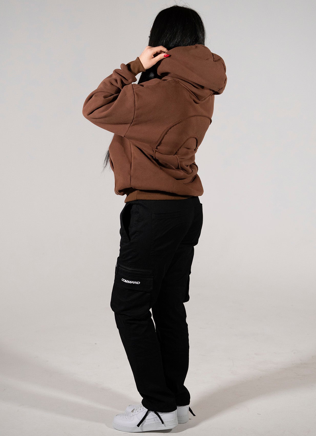 BLACK OVERSIZED CARGO PANTS