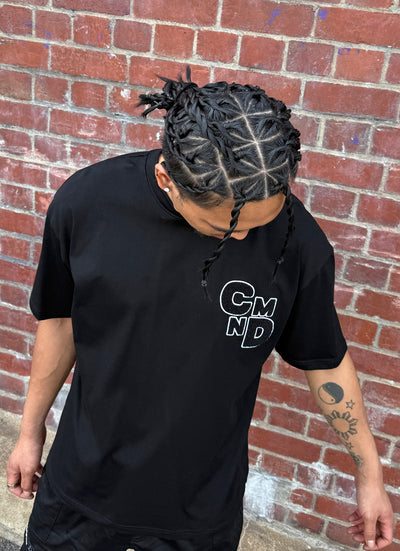 BLACK OVERSIZED PLAYSCHOOL T-SHIRT