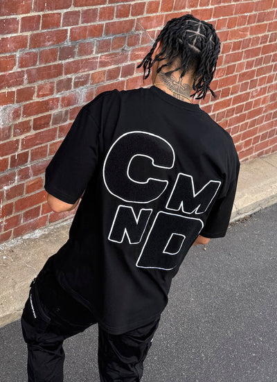 BLACK OVERSIZED PLAYSCHOOL T-SHIRT