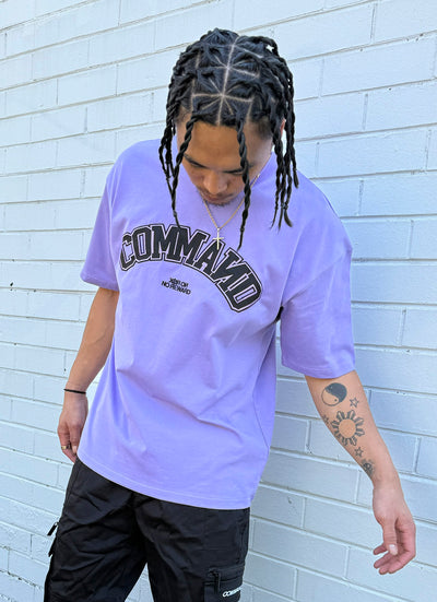 PURPLE OVERSIZED VALOR COLLEGE T-SHIRT