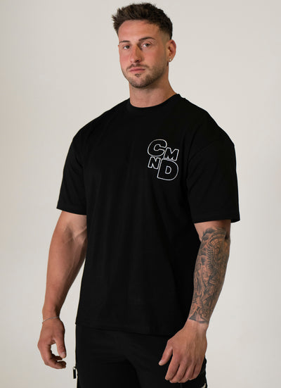 BLACK OVERSIZED PLAYSCHOOL T-SHIRT