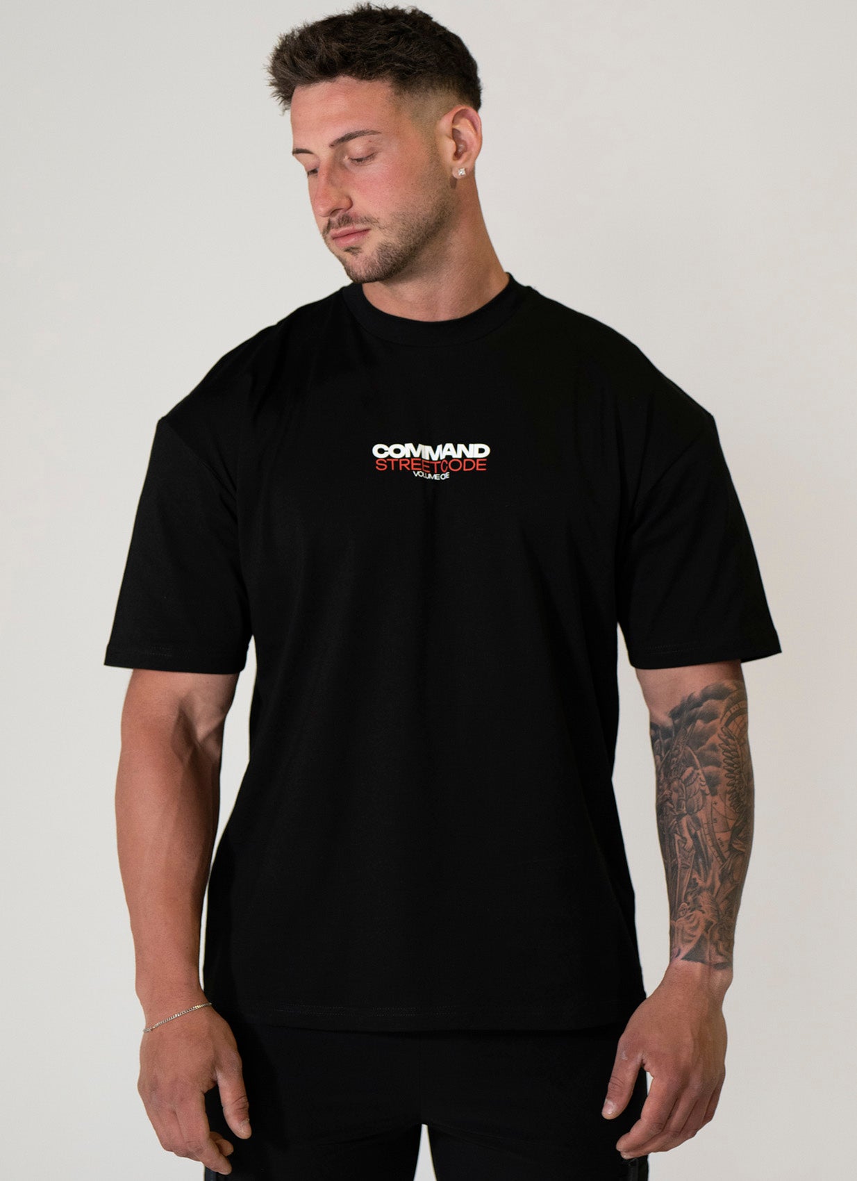 BLACK/RED OVERSIZED STREETCODE VOL.1 T-SHIRT