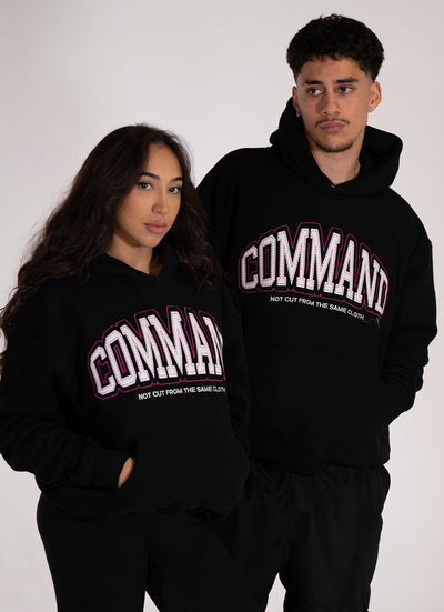 BLACK/PINK OVERSIZED LEGACY HOODIE