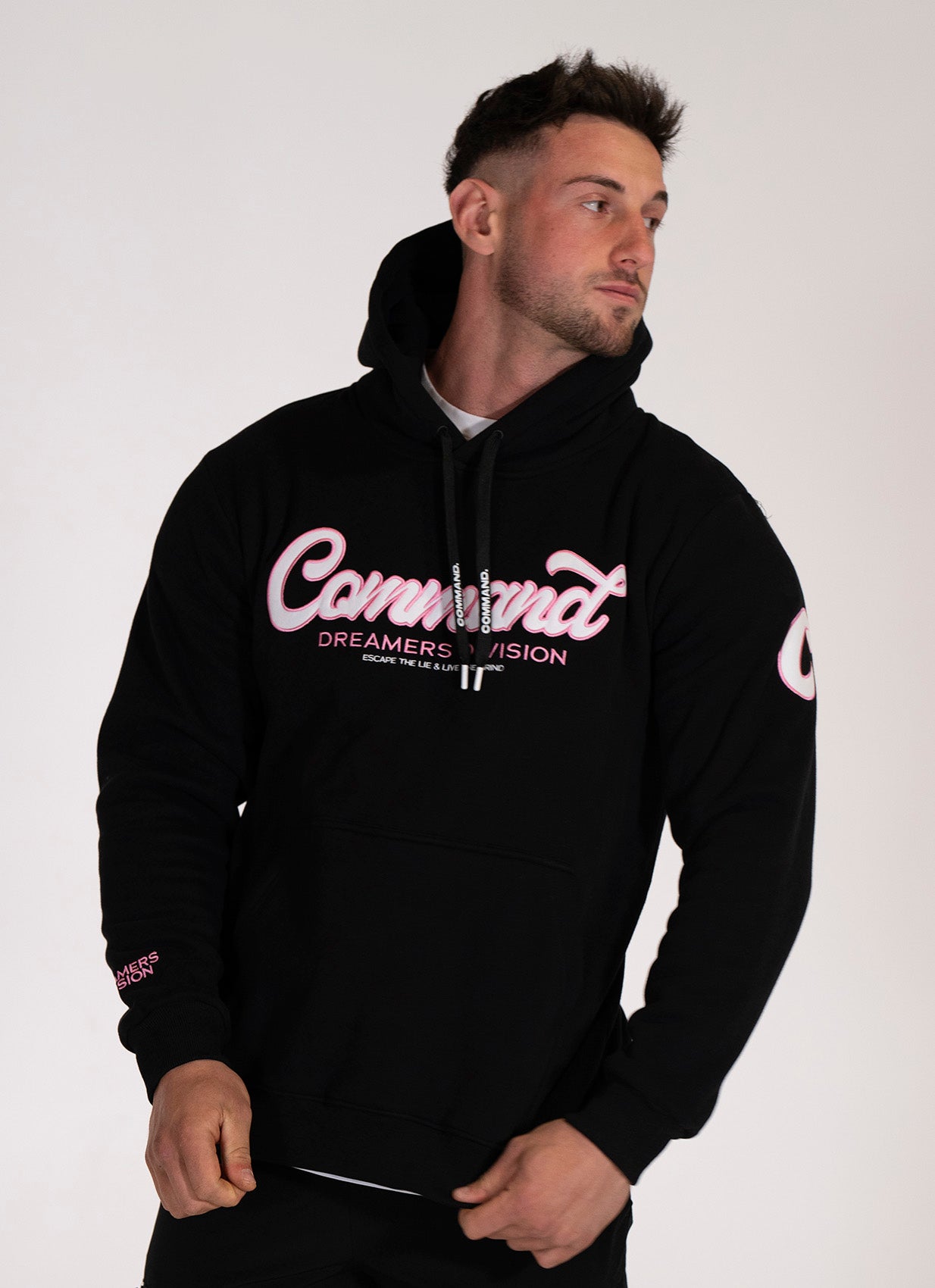 BLACK/PINK DREAMERS DIVISION HOODIE
