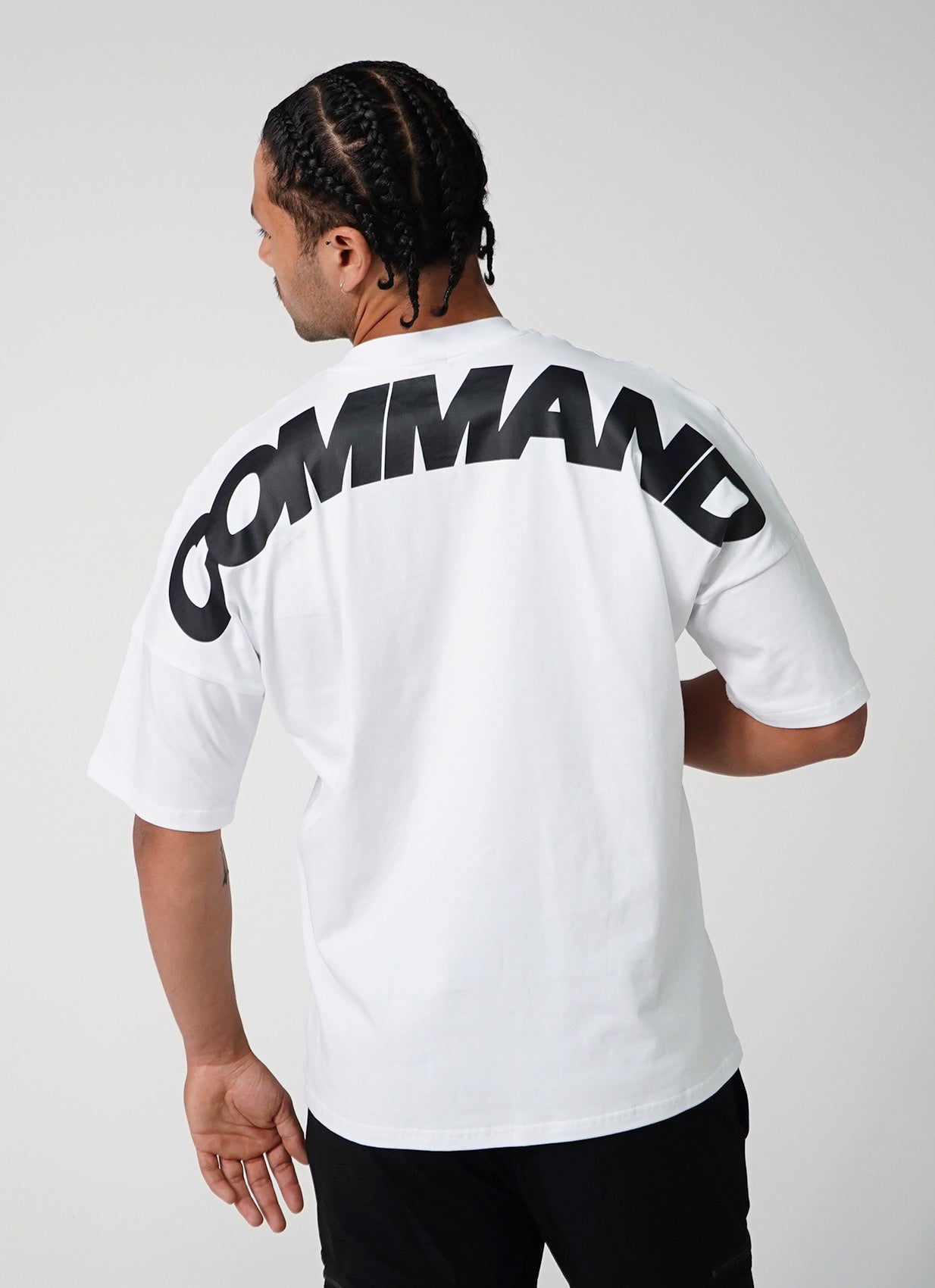 WHITE OVERSIZED AMPLE T-SHIRT