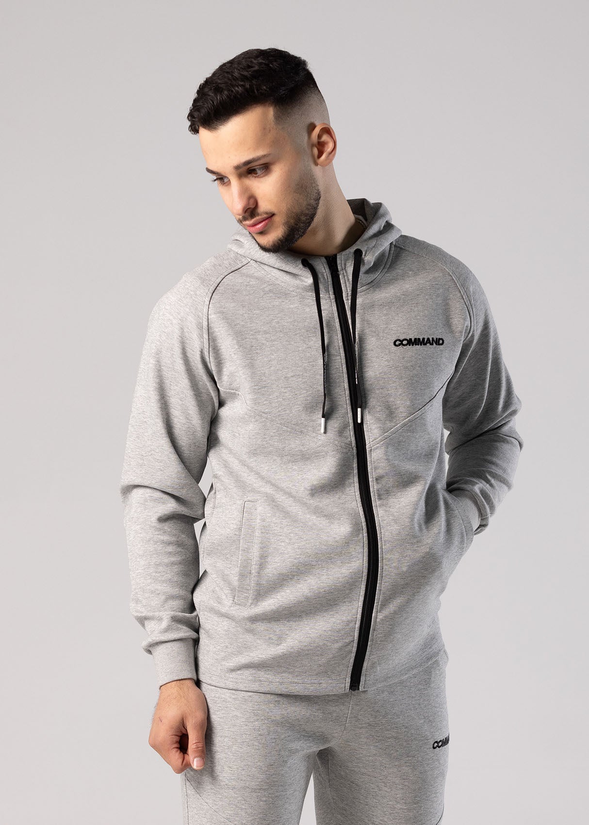 GREY DAILY ZIP JACKET