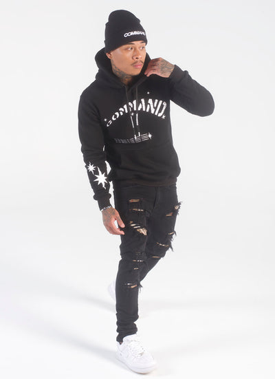 BLACK STATEMENT HOODIE