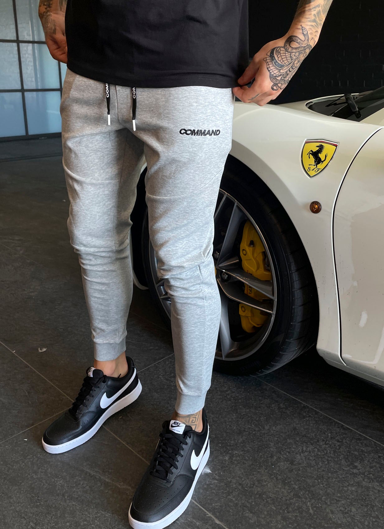 GREY DAILY TRACK PANTS