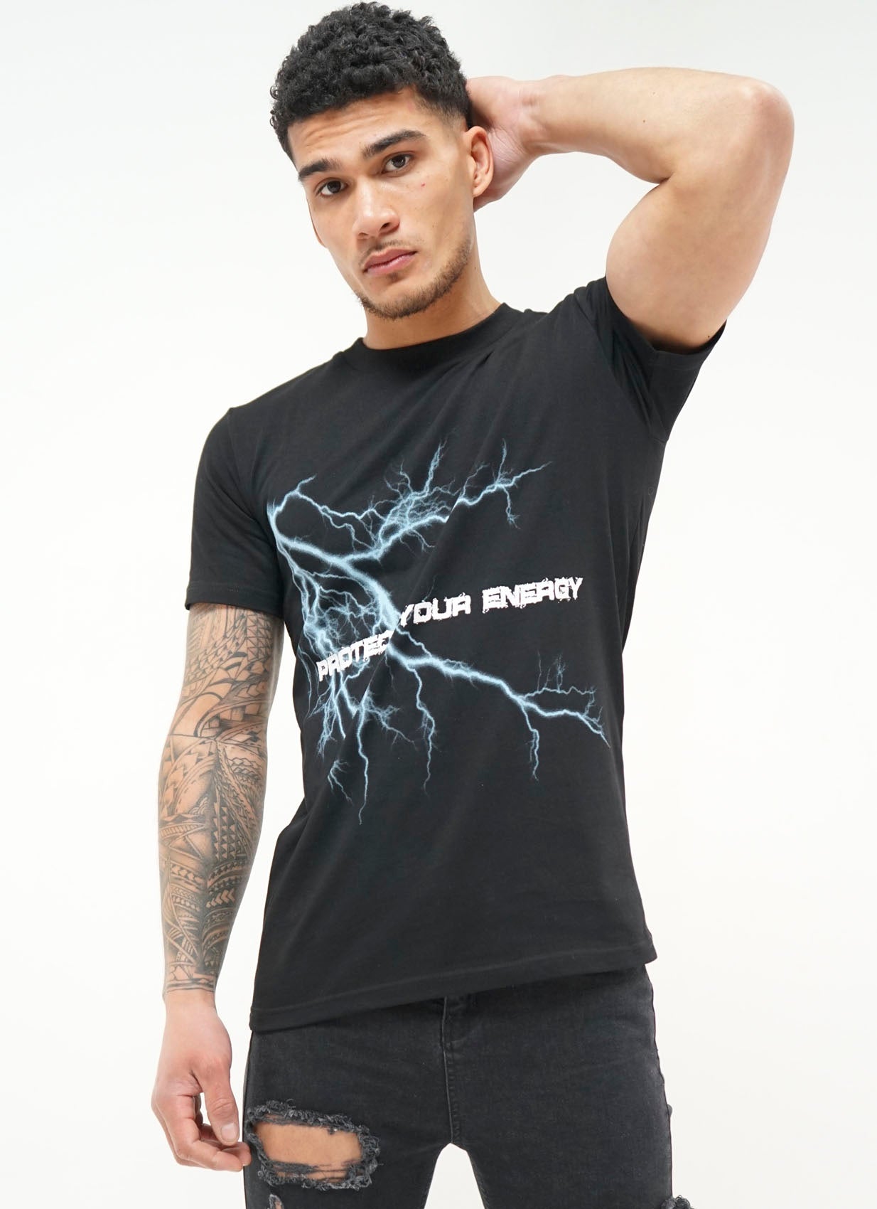 BLACK PROTECT YOUR ENERGY T-SHIRT